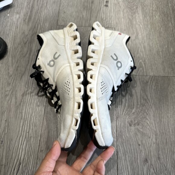 On Womens Cloud X White Black Running Shoes Sneakers Size 7.5 - Picture 9 of 11